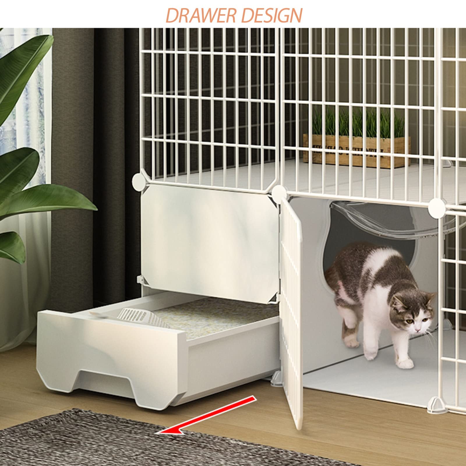猫　ペット　ゲージ　サークル　 Pet Select by Nihonikuji たためて洗える キャット サークル